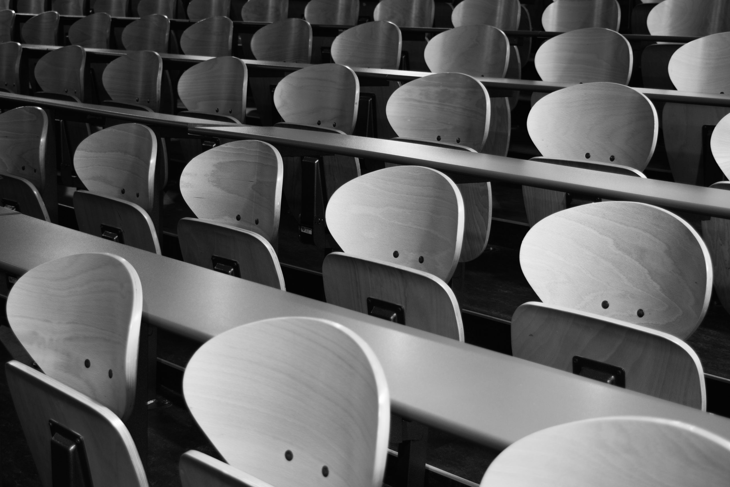 empty chairs in classroom